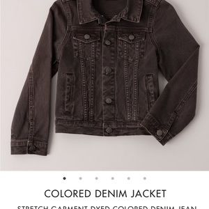 Boys Large Black Denim Jacket